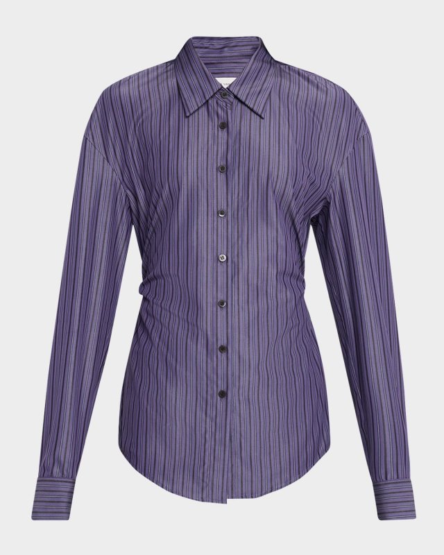 Cenny Striped Slim Button-Down Shirt
